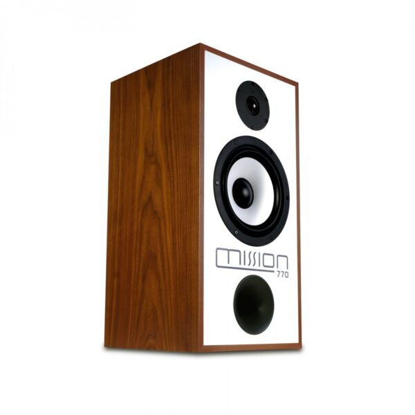 Mission 770 speakers in walnut with stands Ex Demo - Image 3