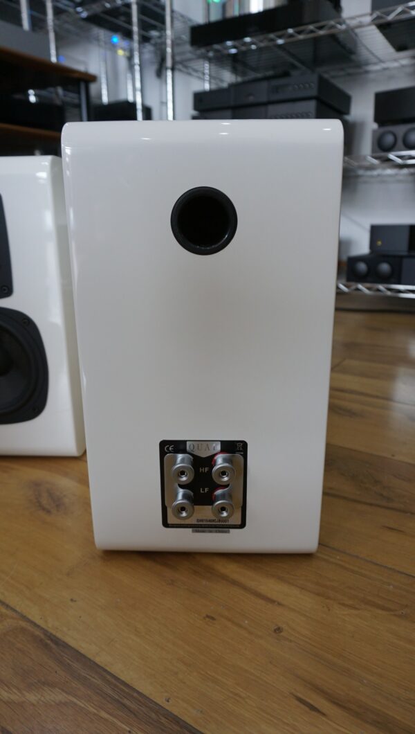 Quad S2 compact speakers in white gloss Used - Image 4