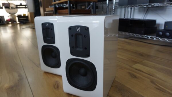 Quad S2 compact speakers in white gloss Used - Image 5