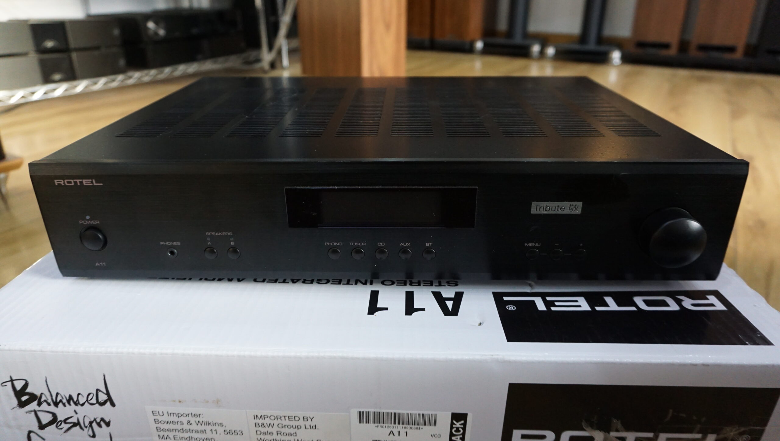 Rotel RA11 Tribute amp in black USED - Image 2