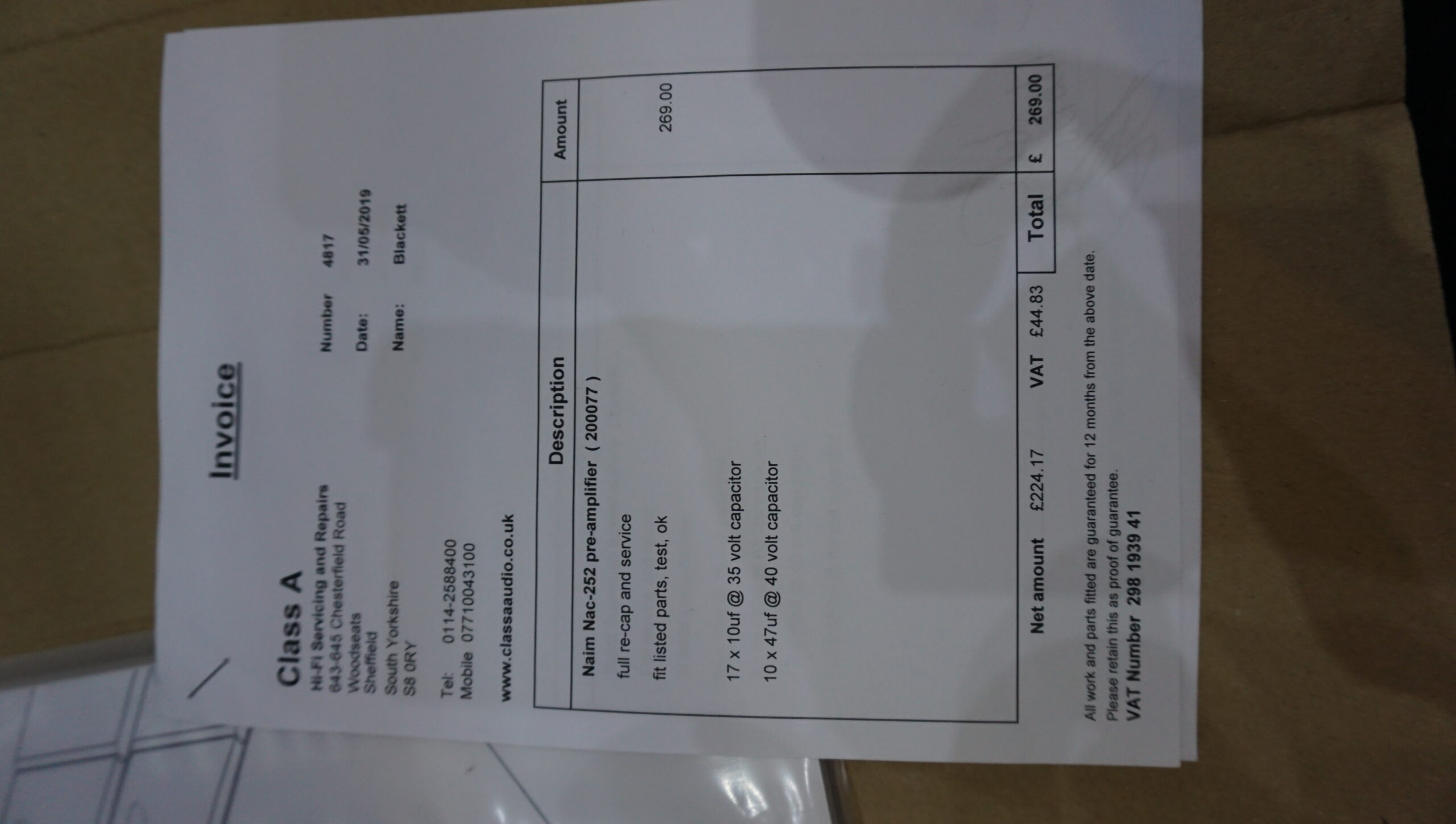 Naim Audio NAC-252/SUPERCAP serviced Used - Image 6