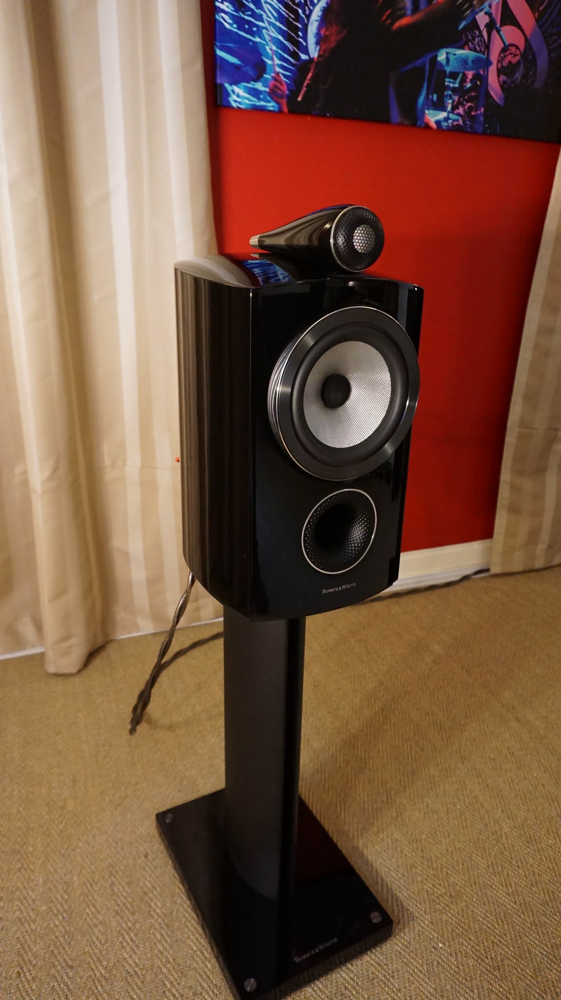 Bowers & Wilkins 805D3 in gloss black with stands Used - Image 5
