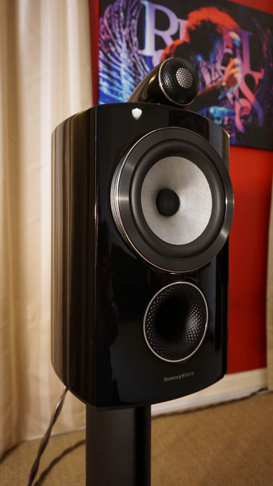 Bowers & Wilkins 805D3 in gloss black with stands Used - Image 7