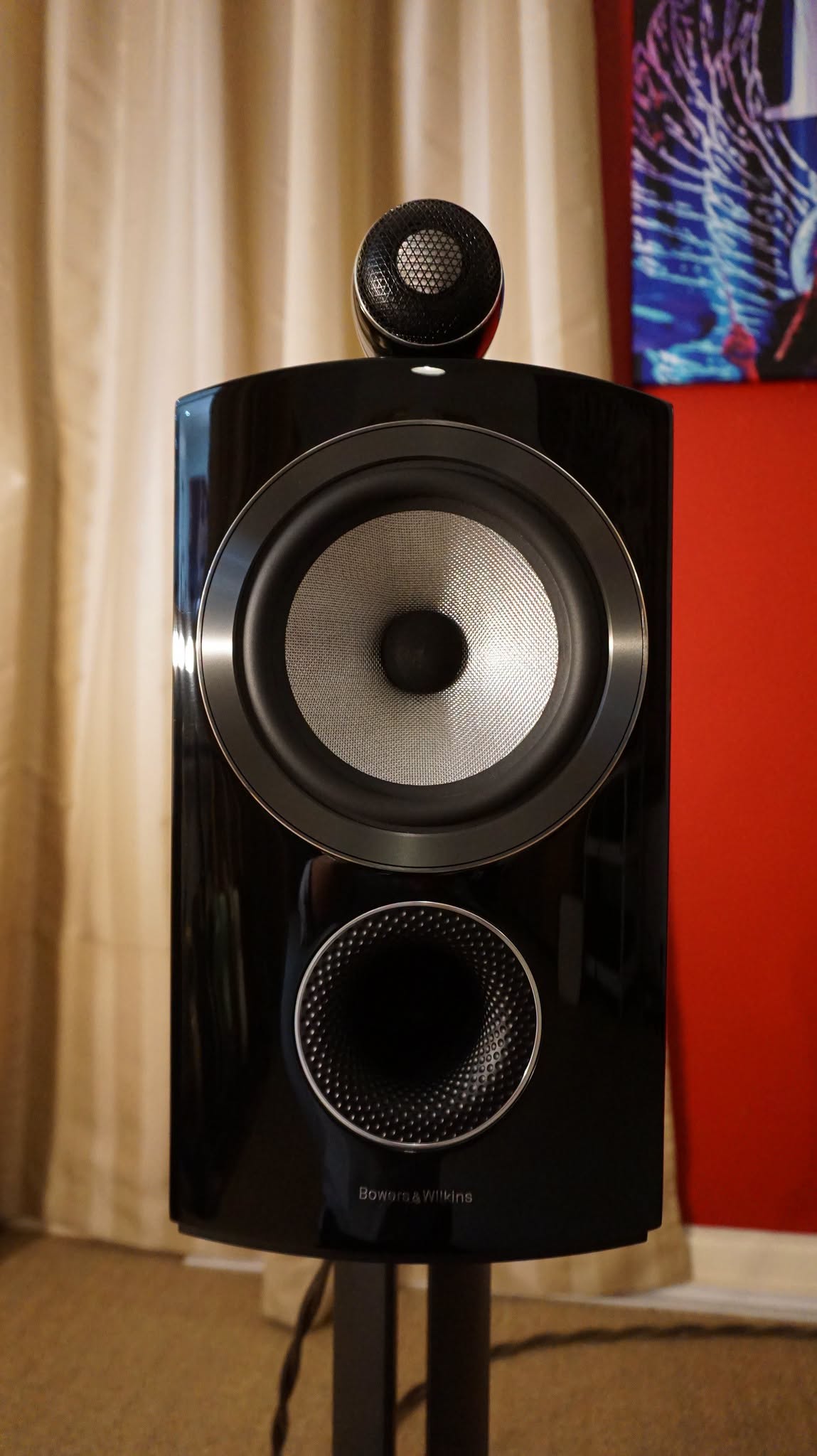 Bowers & Wilkins 805D3 in gloss black with stands Used - Image 8
